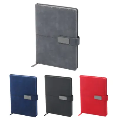 24340 Termo Deri Tarihsiz Defter ( 14,5 x 21 cm ) Kırmızı - Anadolu Promosyon